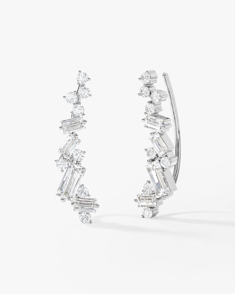 Baguette Climber Earrings