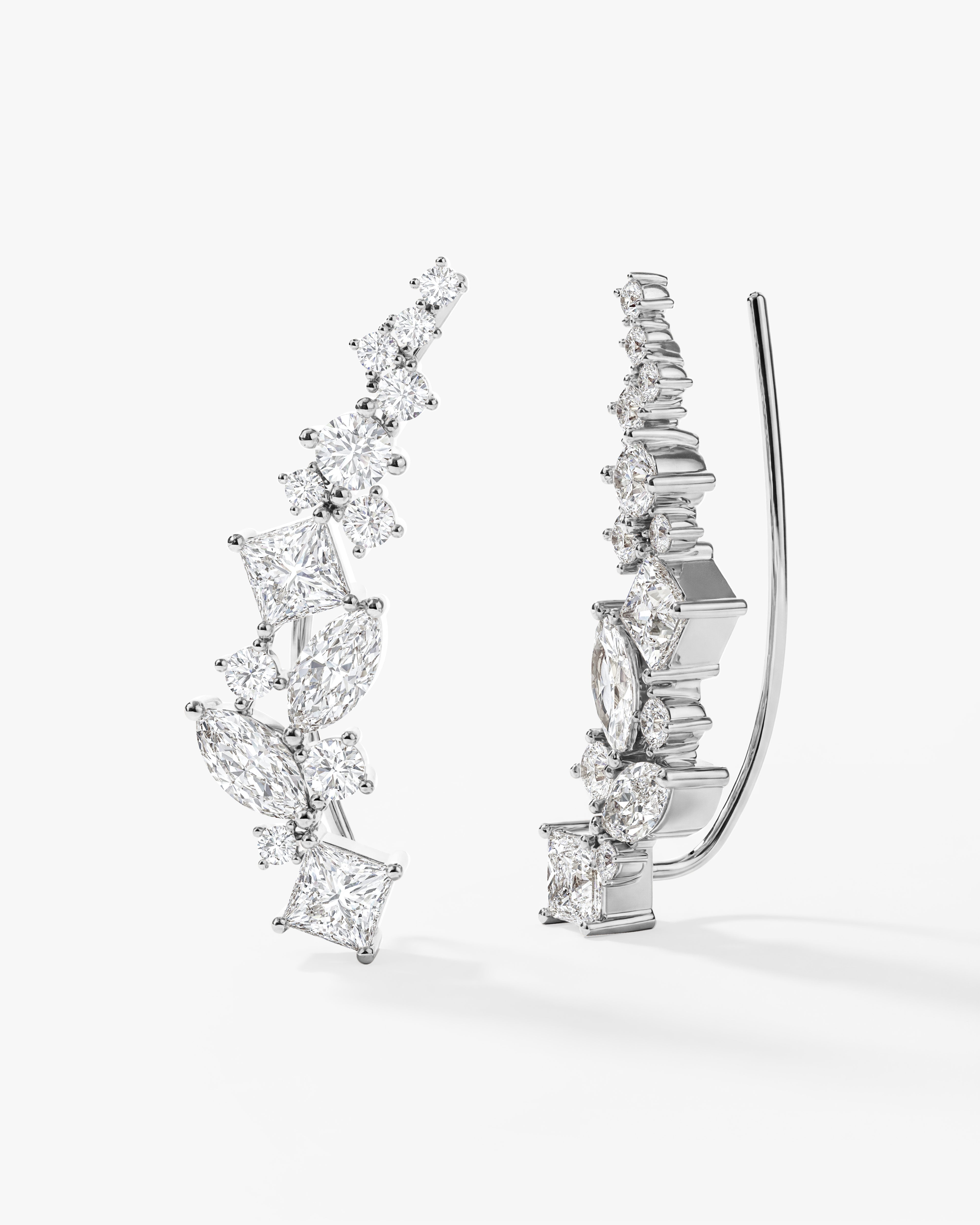 Curved Climber Earrings