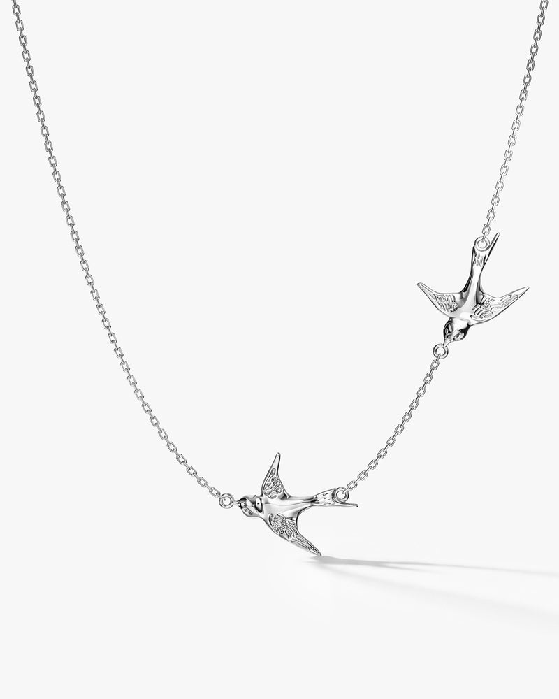 Double Swallow Necklace