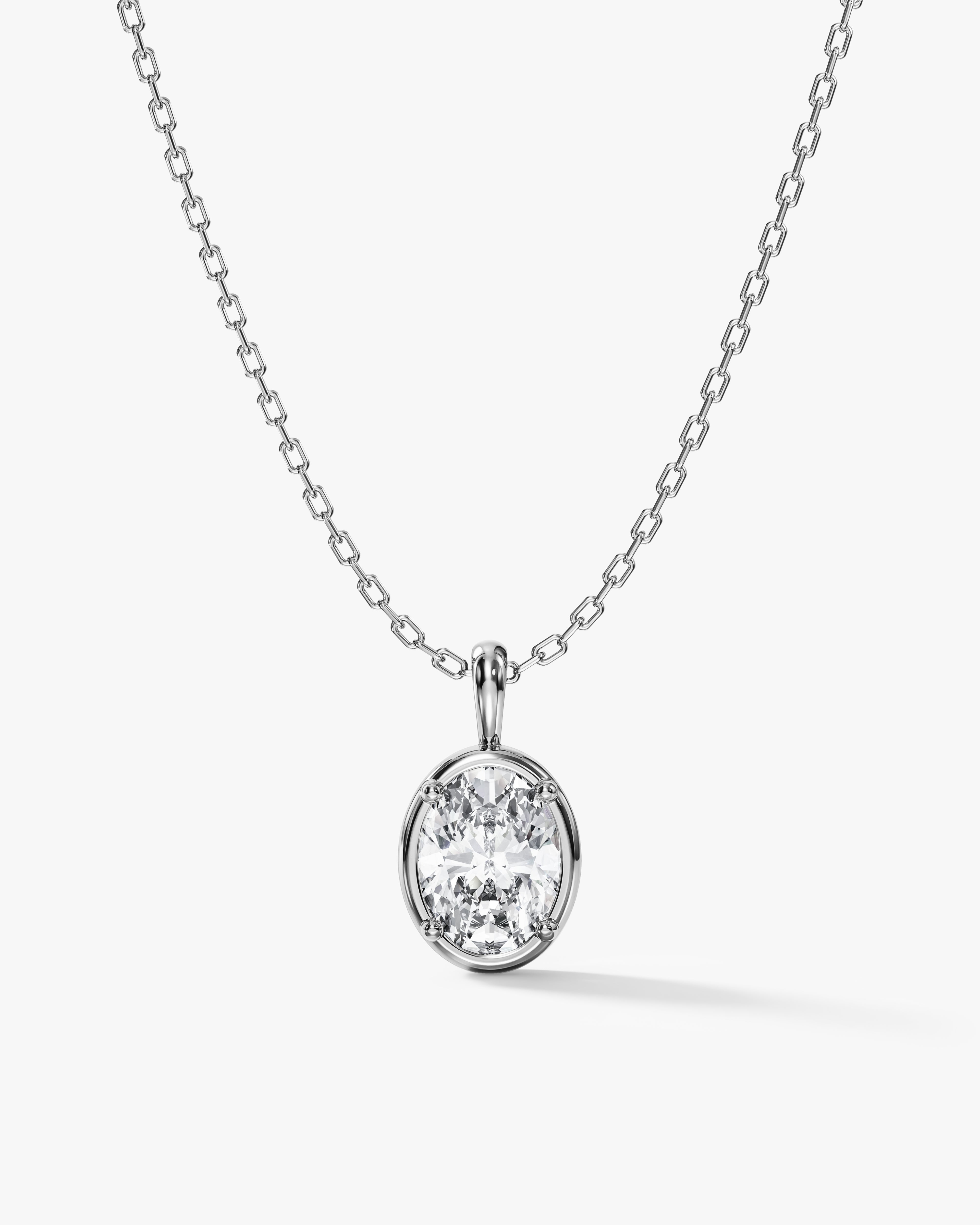 Oval Pendant Necklace