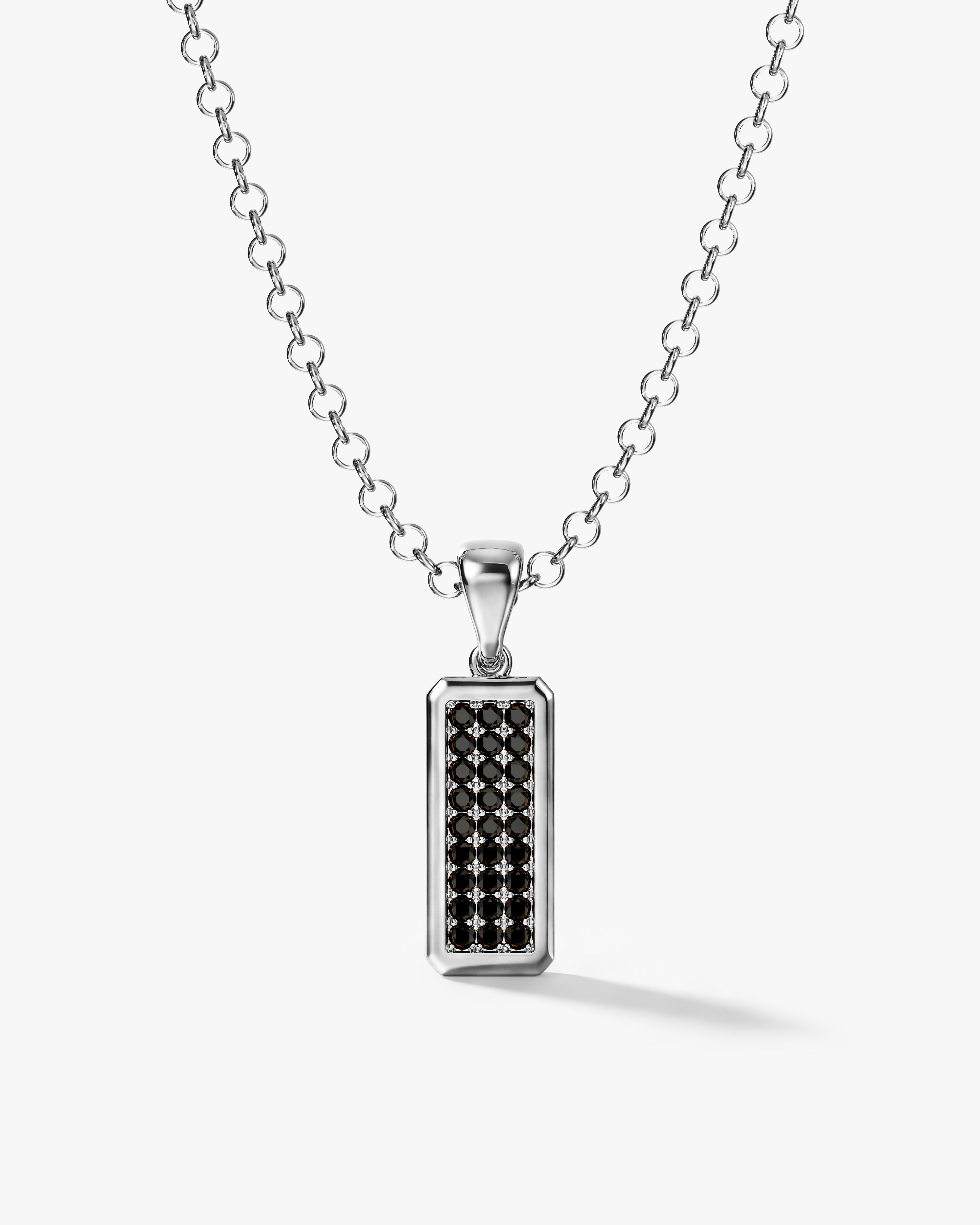 Black Diamond Pendant Necklace