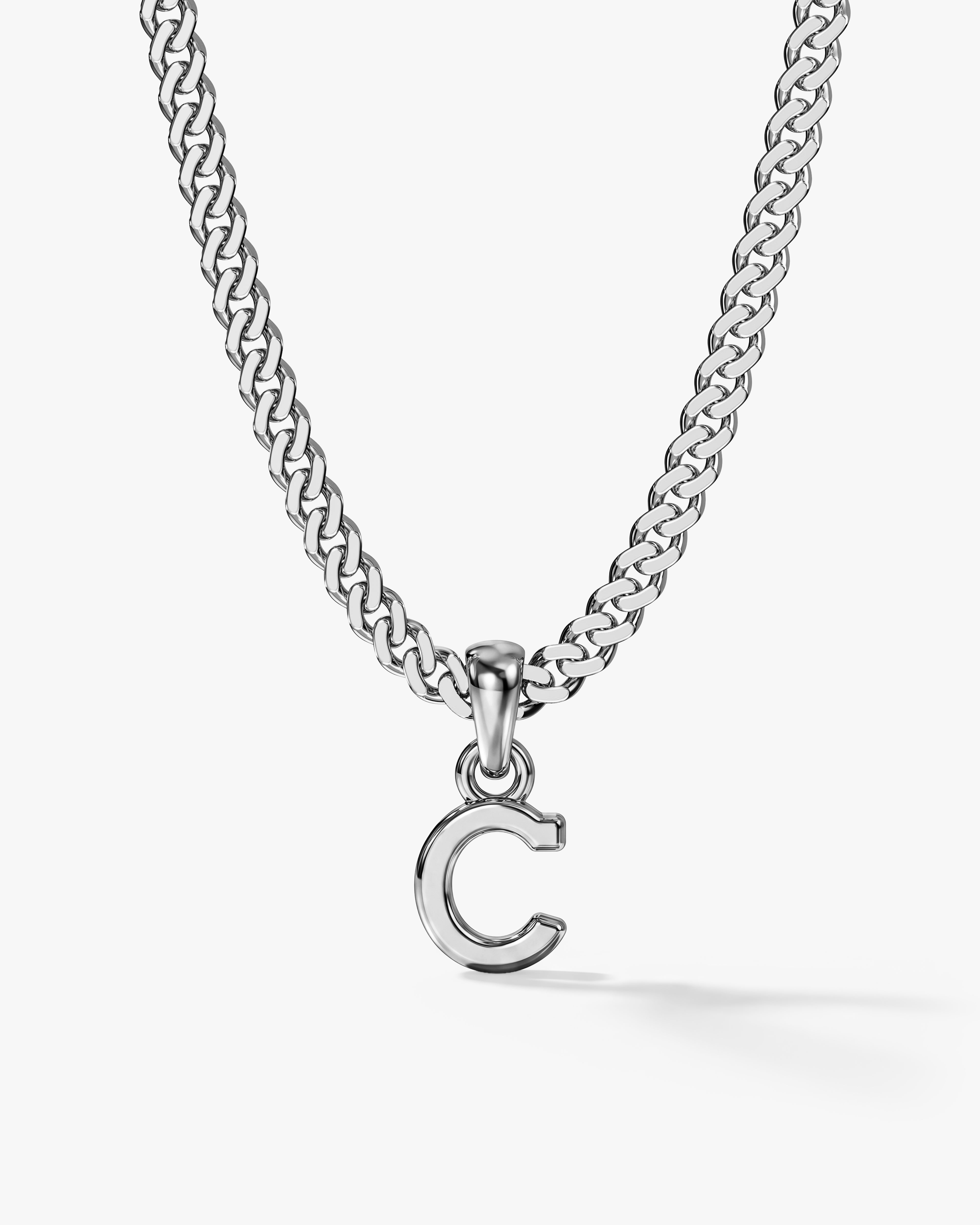Initial Cuban Chain Necklace