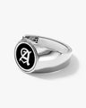 14k Gold Men's Initial Signet Ring