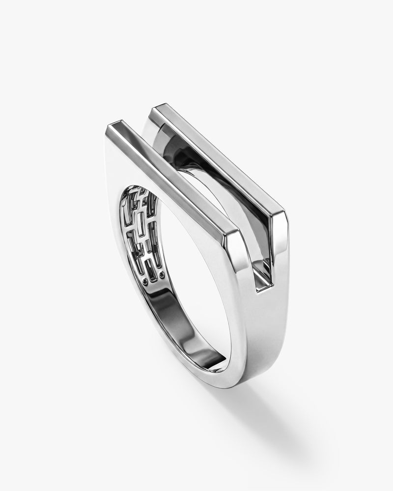 Men's Split Band Ring - Gold Vermeil