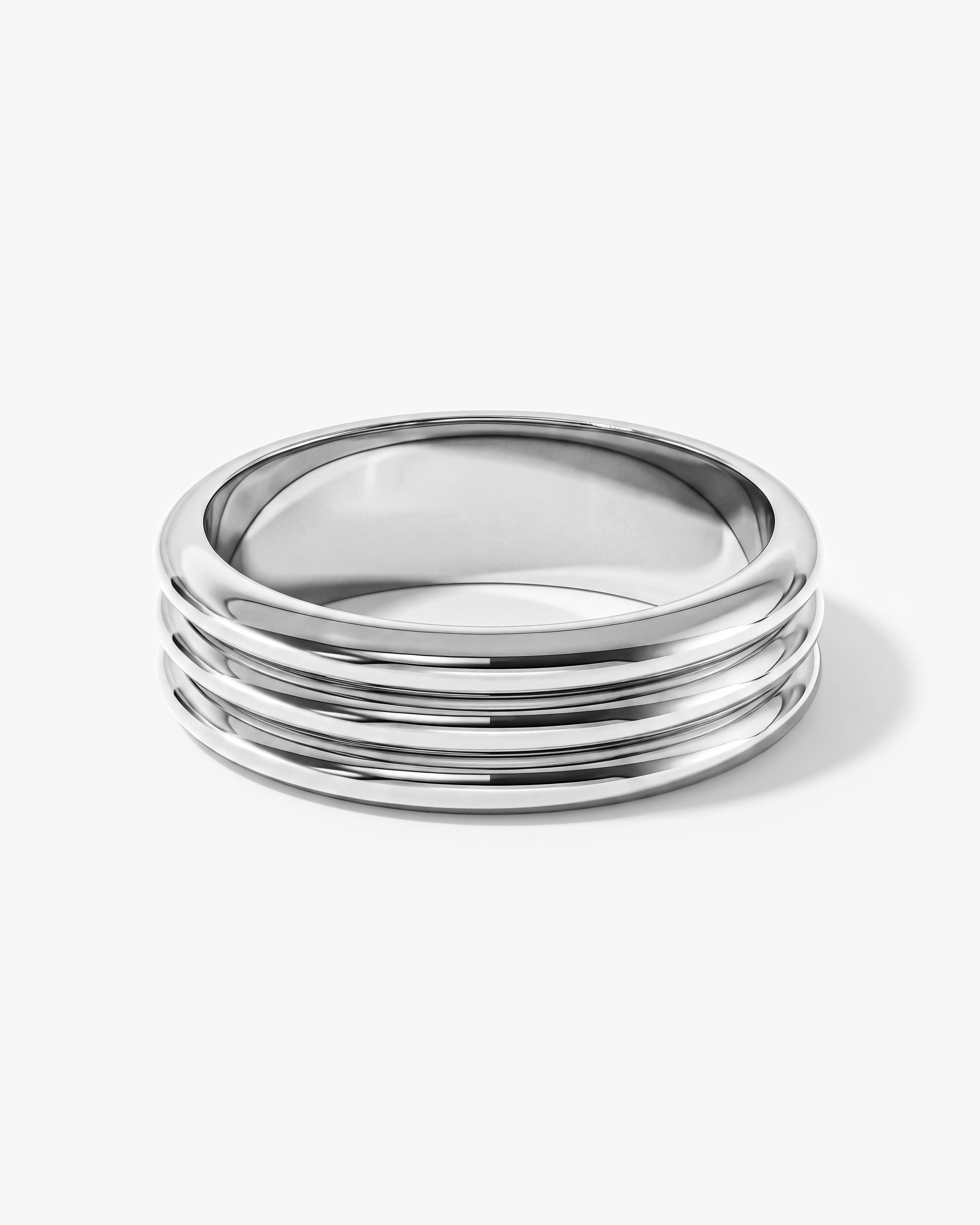 Grooved Band Ring - Gold Vermeil