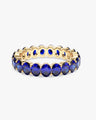 Oval Cut Birthstone Eternity Ring