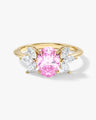 Oval Cluster Accent Birthstone Ring