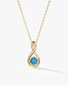 Infinity Solitaire Birthstone Necklace