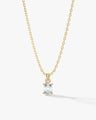 Oval Cut Solitaire Pendant (0.50 CT)