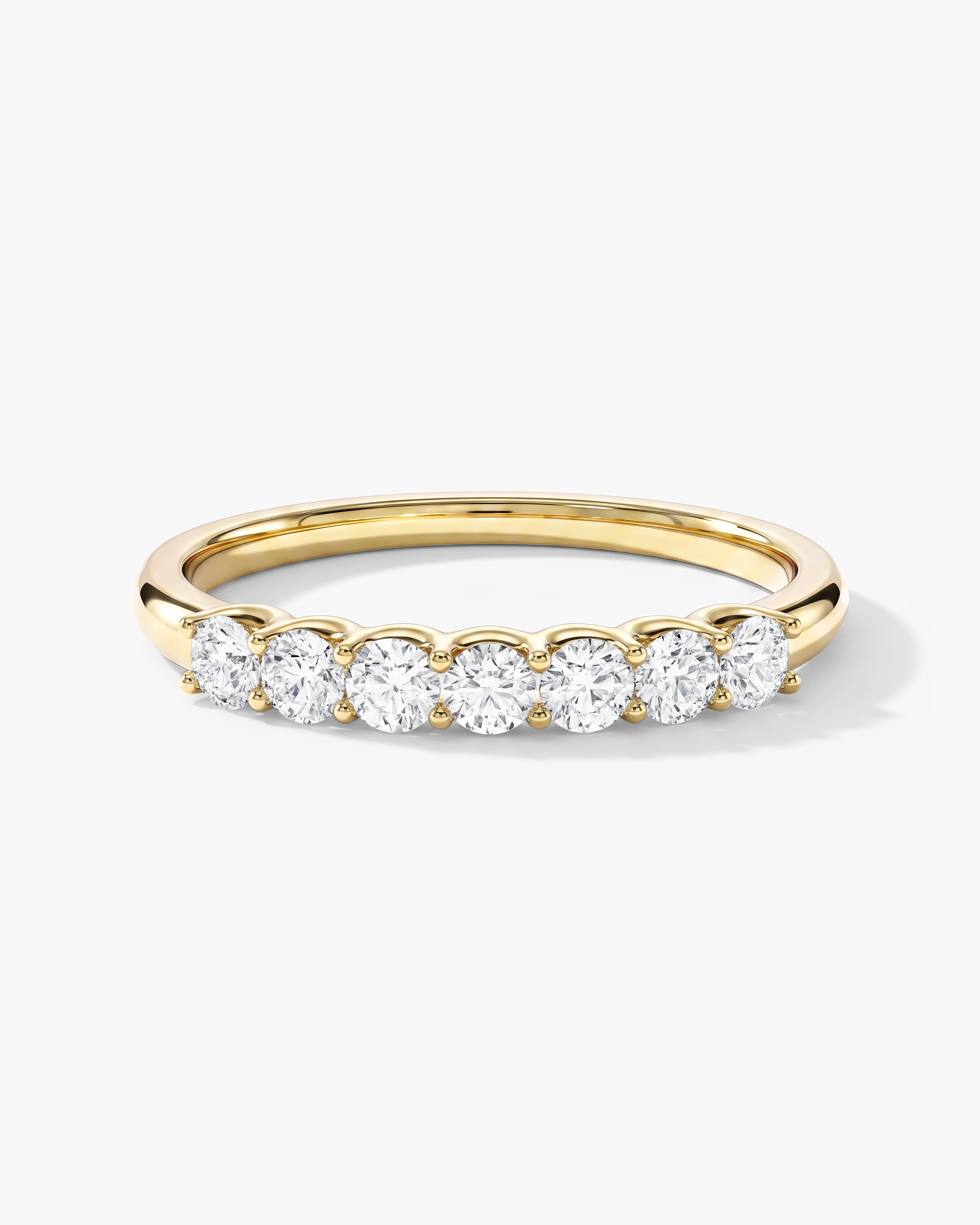 U-Prong Seven Stone Anniversary Band (0.35 CT TW)