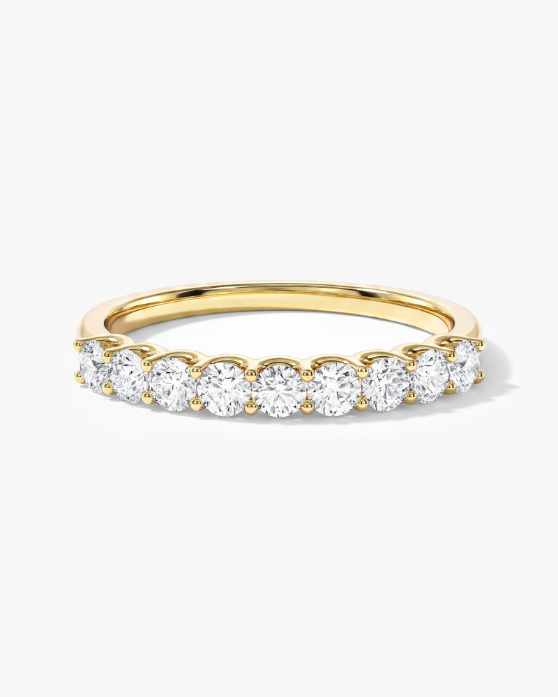 U-Prong Nine Stone Anniversary Band (0.45 CT TW)