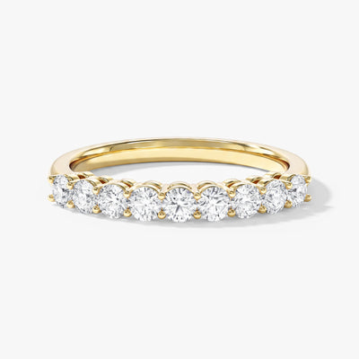 Classic Nine Stone Anniversary Band (0.45 CT TW)