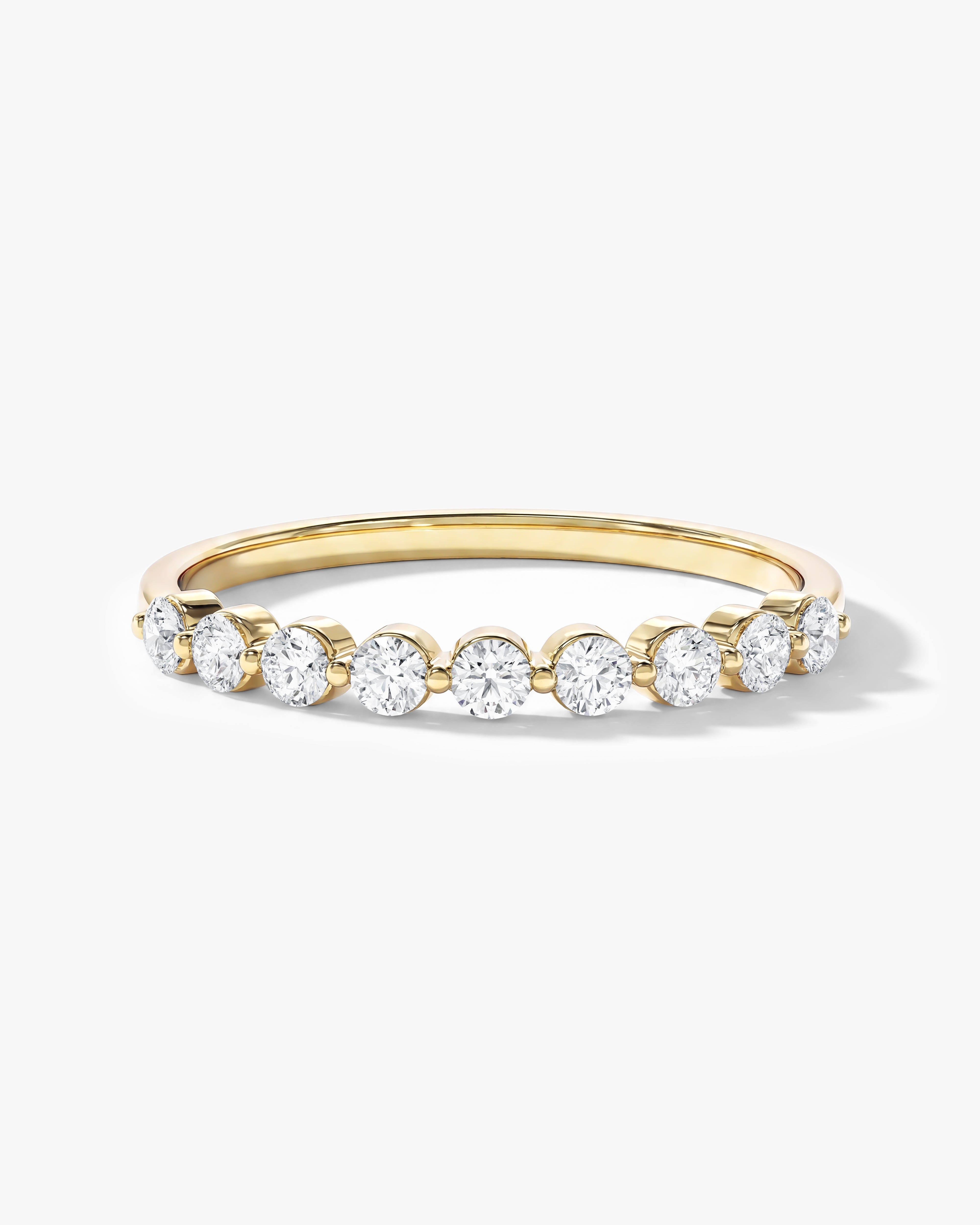 Floating Nine Stone Anniversary Band (0.45 CT TW)
