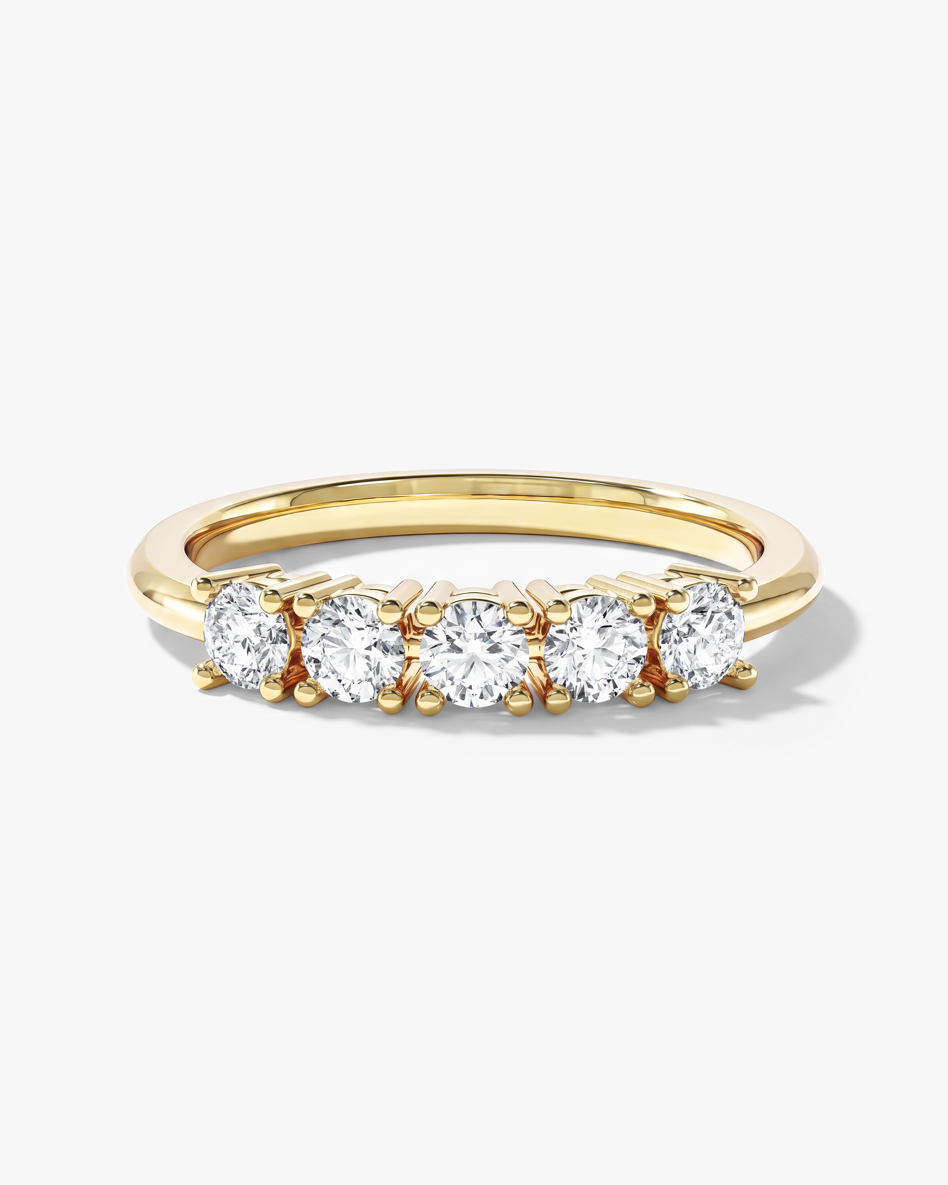 Five Stone Basket Anniversary Band (0.50 CT TW)