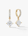 Asscher Cut Drop Earrings