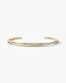 Twisted Gemstone Open Cuff Bracelet