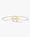 Double Heart Bracelet
