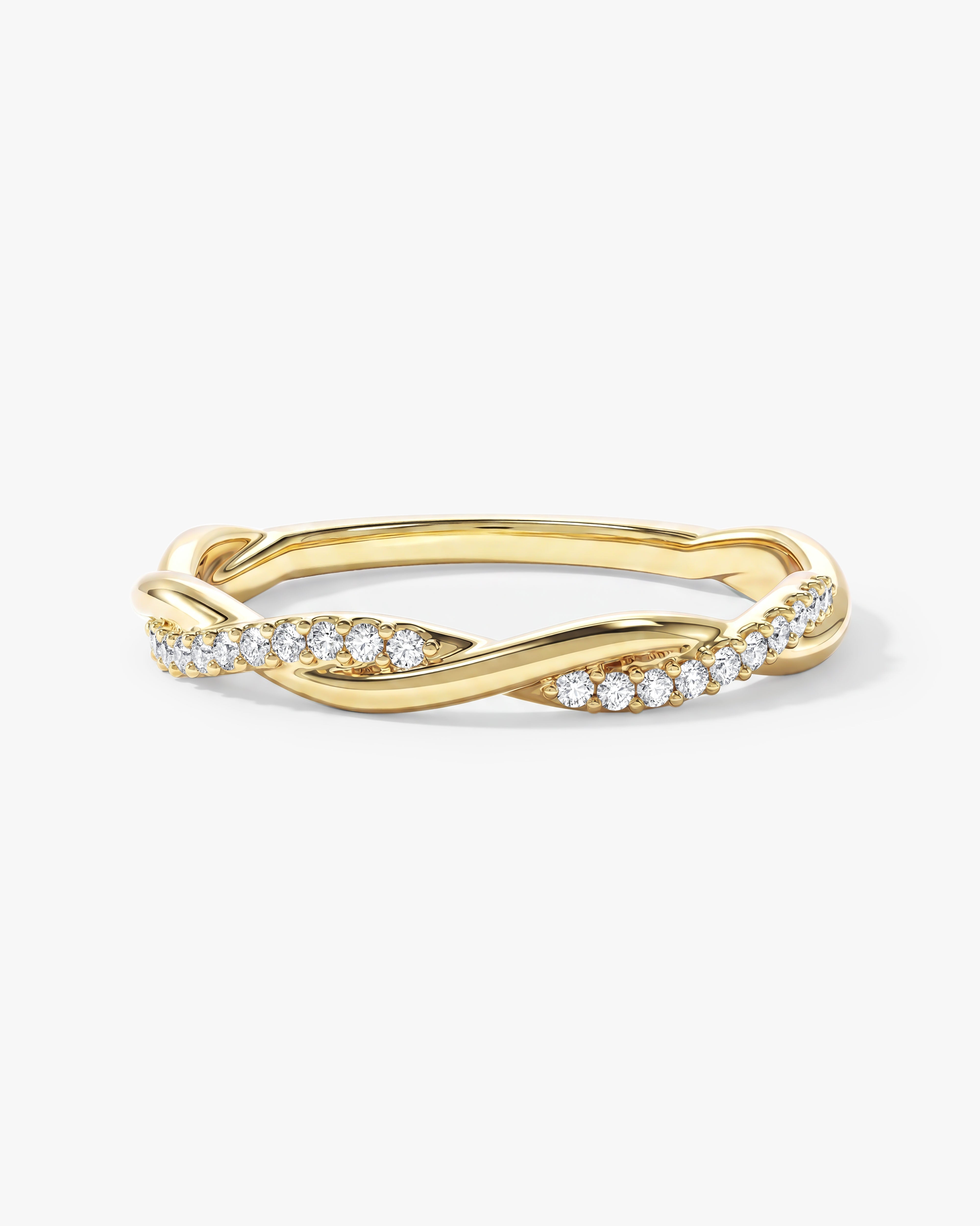 Twisted Vine Wedding Band
