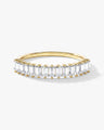 Baguette Cut Half Eternity Wedding Band