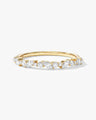 Marquise and Double Round Half Eternity Wedding Band