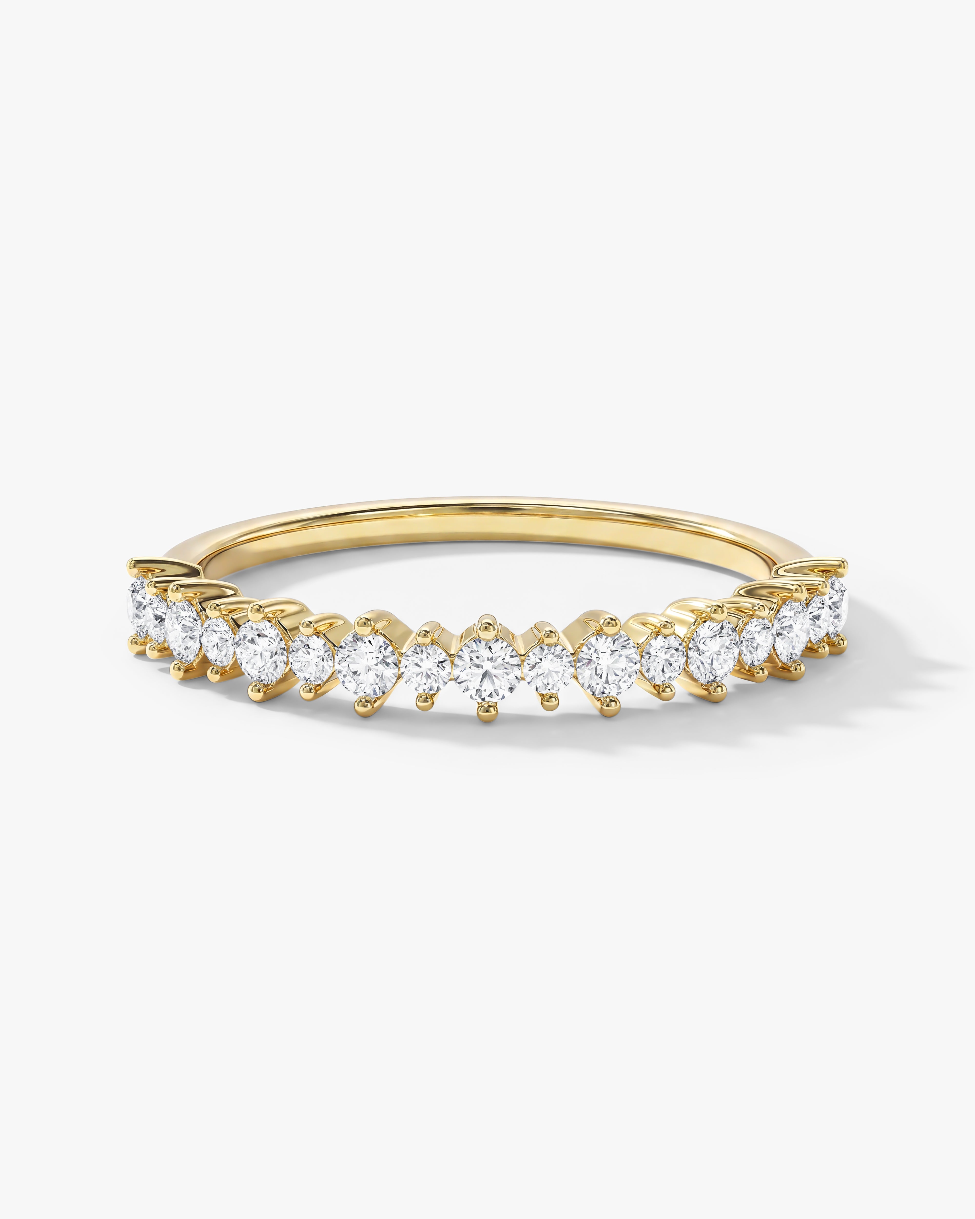 Prong-Set Wedding Band