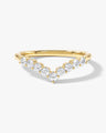 Shared Prong Chevron Wedding Band (0.30 CT TW)