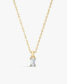 Emerald Cut Solitaire Pendant (0.50 CT)