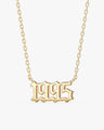 Old English Year Necklace