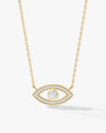 Bezel Evil Eye Necklace