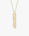Vertical Bubble Name Necklace