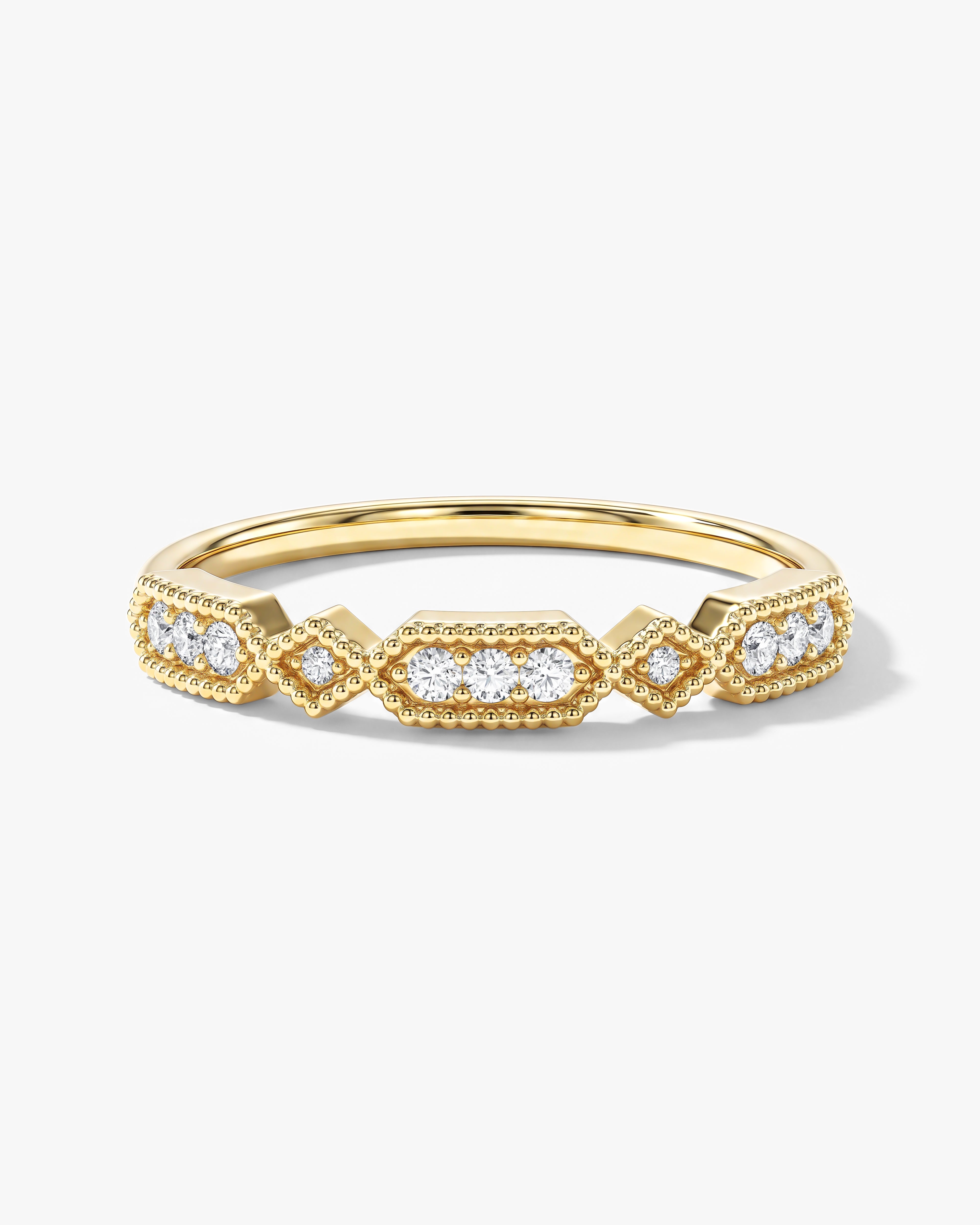 Art Deco Vintage Wedding Band