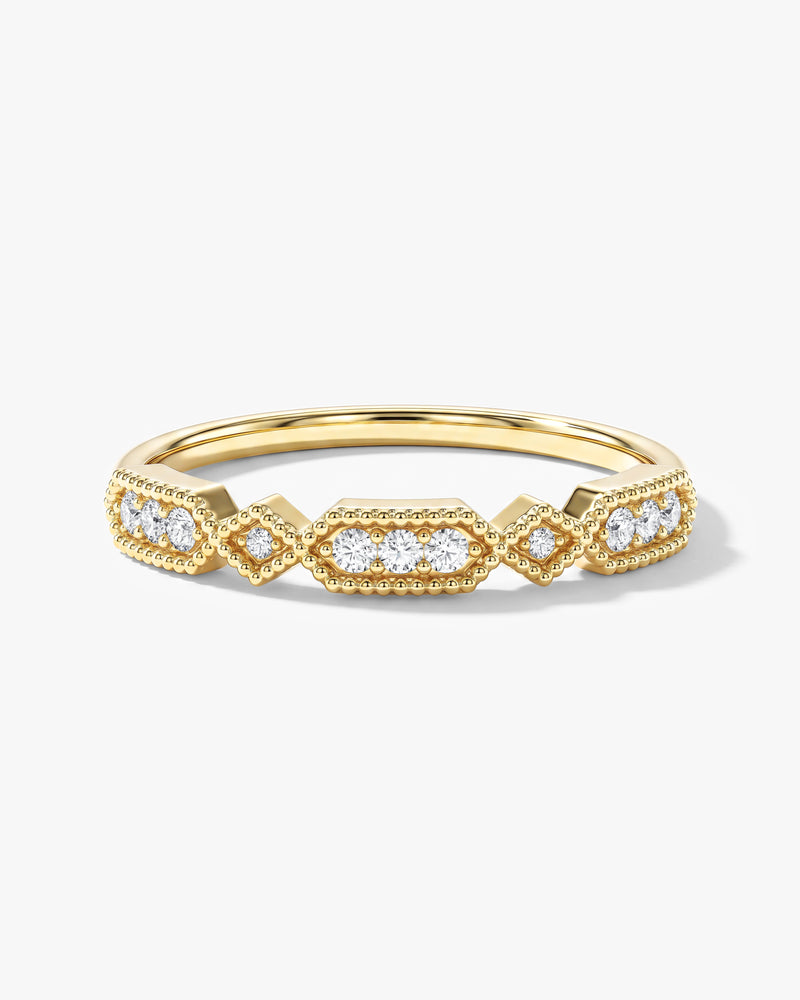 Art Deco Vintage Wedding Band