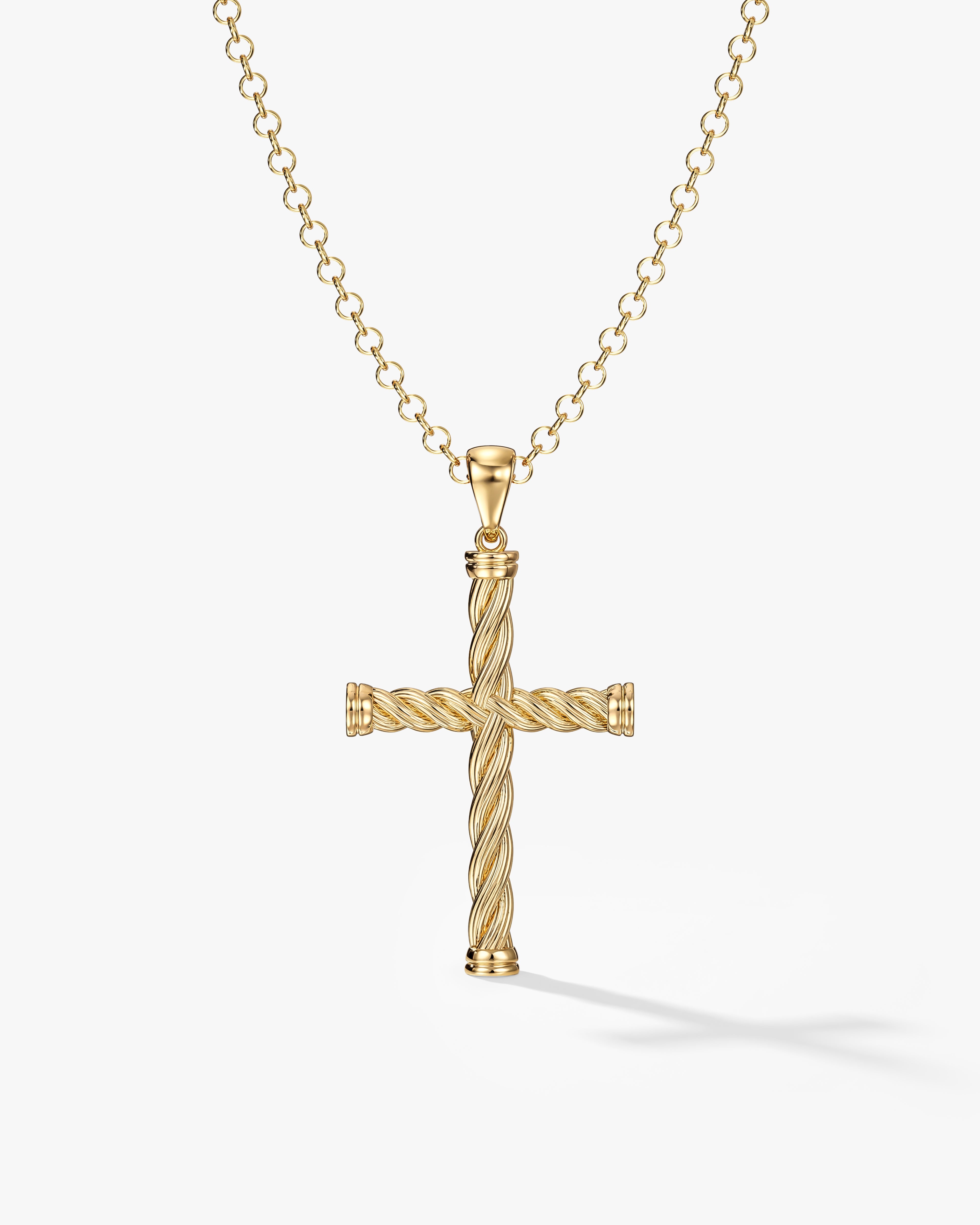 Twisted Cross Necklace