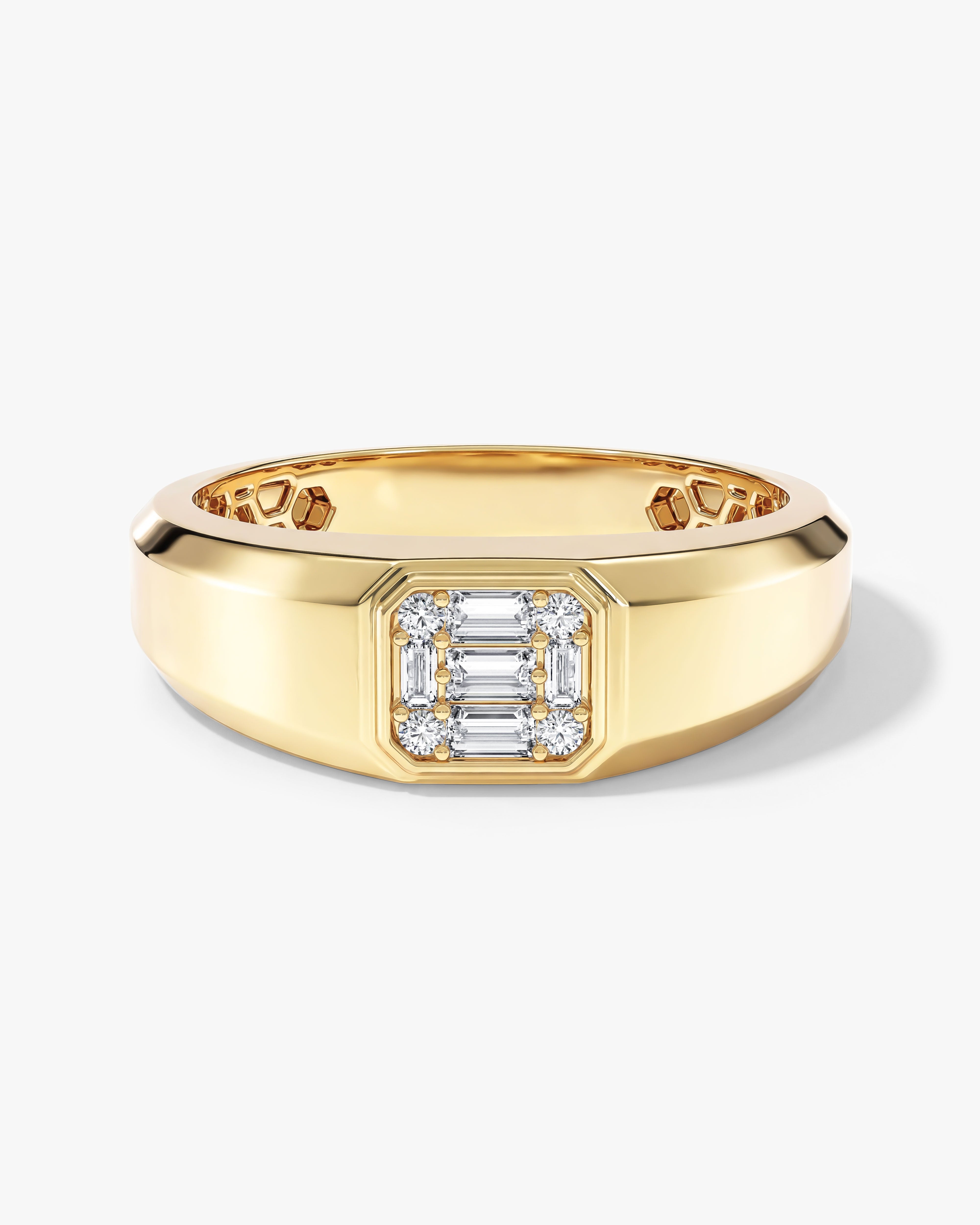 Pave Men's Wedding Band