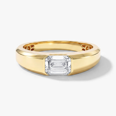 Solitaire Men's Wedding Band