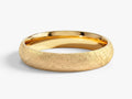 4mm Dome Men's Wedding Band with Ice Matte Finish