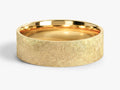 6mm Flat Men's Wedding Band with Ice Matte Finish