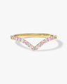 Alternating Birthstone Curved Ring