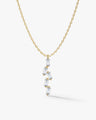 Scattered Baguette Pendant Necklace