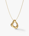Organically Shaped Open Circle Necklace