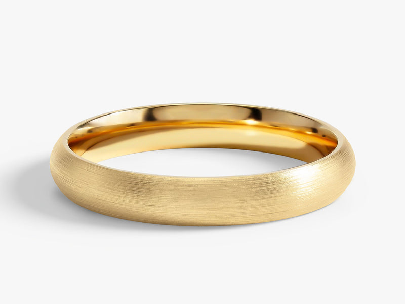 3mm Classic Dome Wedding Band - Matte Brushed