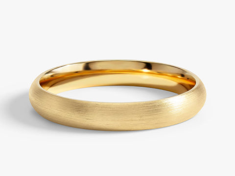 3mm Classic Dome Wedding Band - Matte Brushed