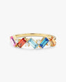 Baguette Family Birthstone Ring