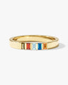 Baguette Multi Birthstone Ring