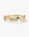 Floral Multi Birthstone Ring