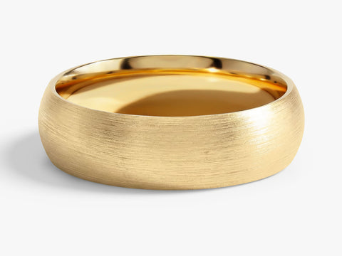 6mm Classic Dome Wedding Band - Matte Brushed