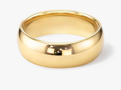 7mm Classic Dome Polished Men's Wedding Band