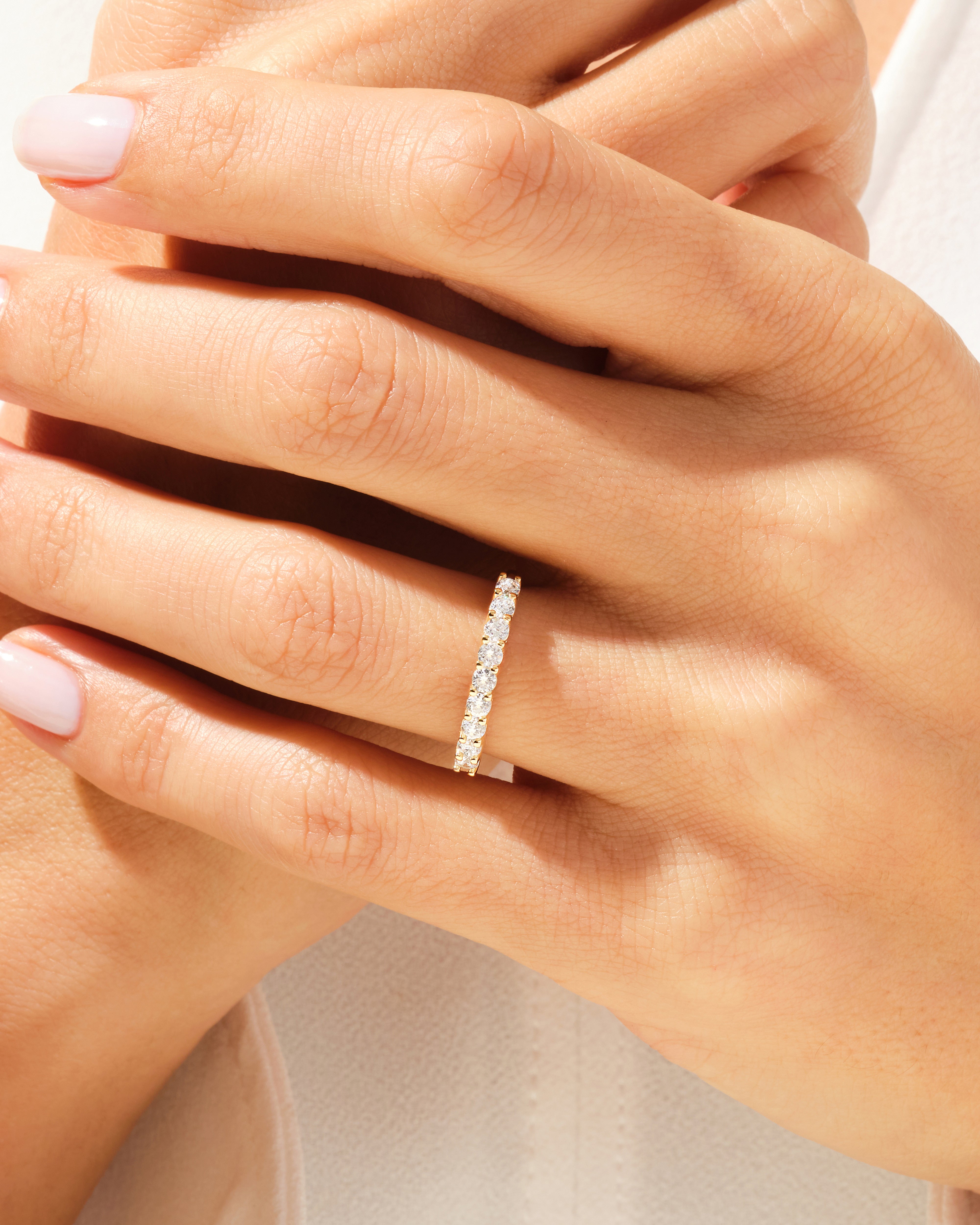 Classic Nine Stone Anniversary Band (0.45 CT TW)