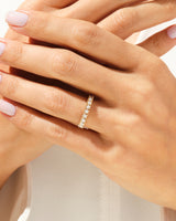Nine Stone Basket Anniversary Band (0.45 CT TW)
