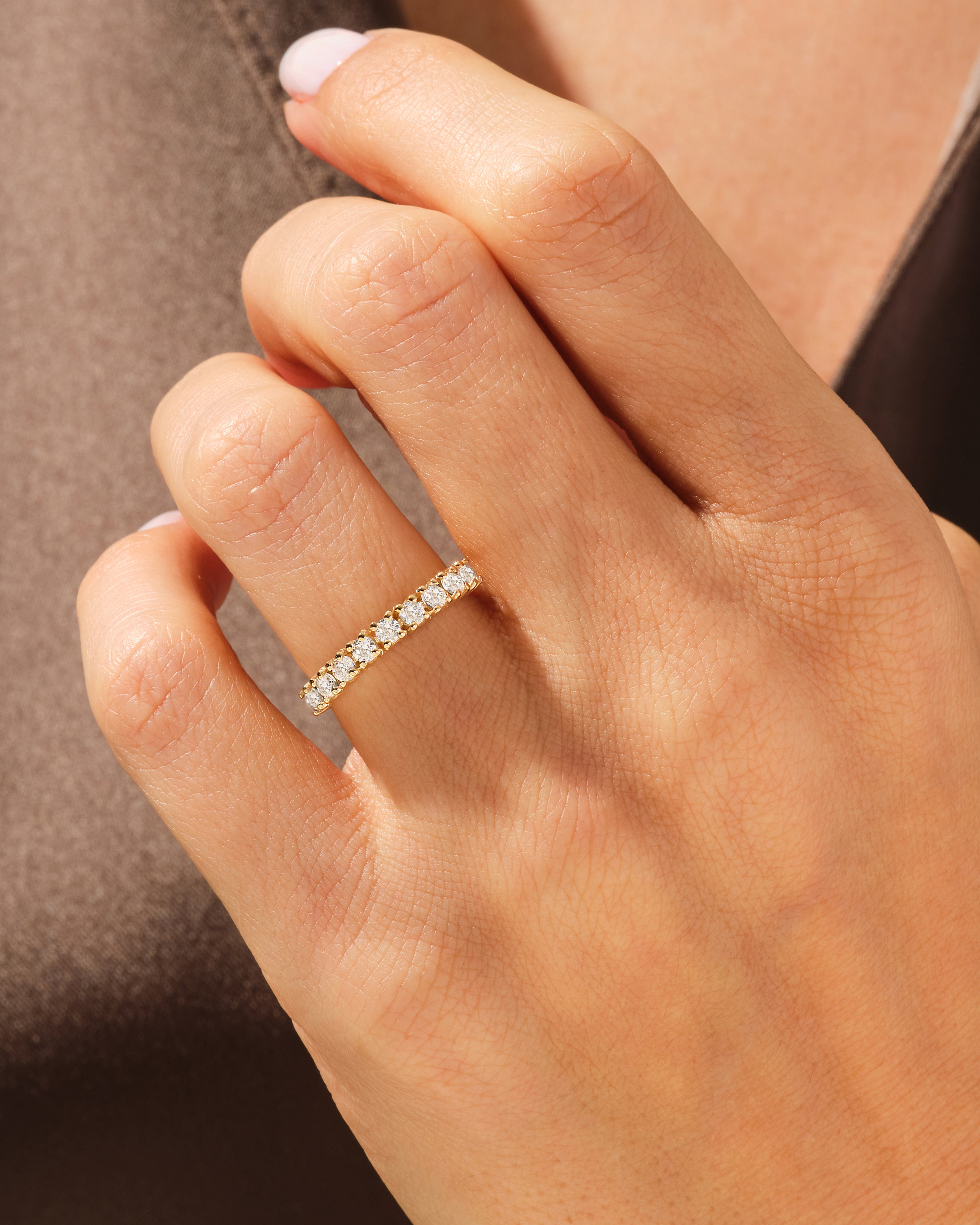 Nine Stone Basket Anniversary Band (0.45 CT TW)